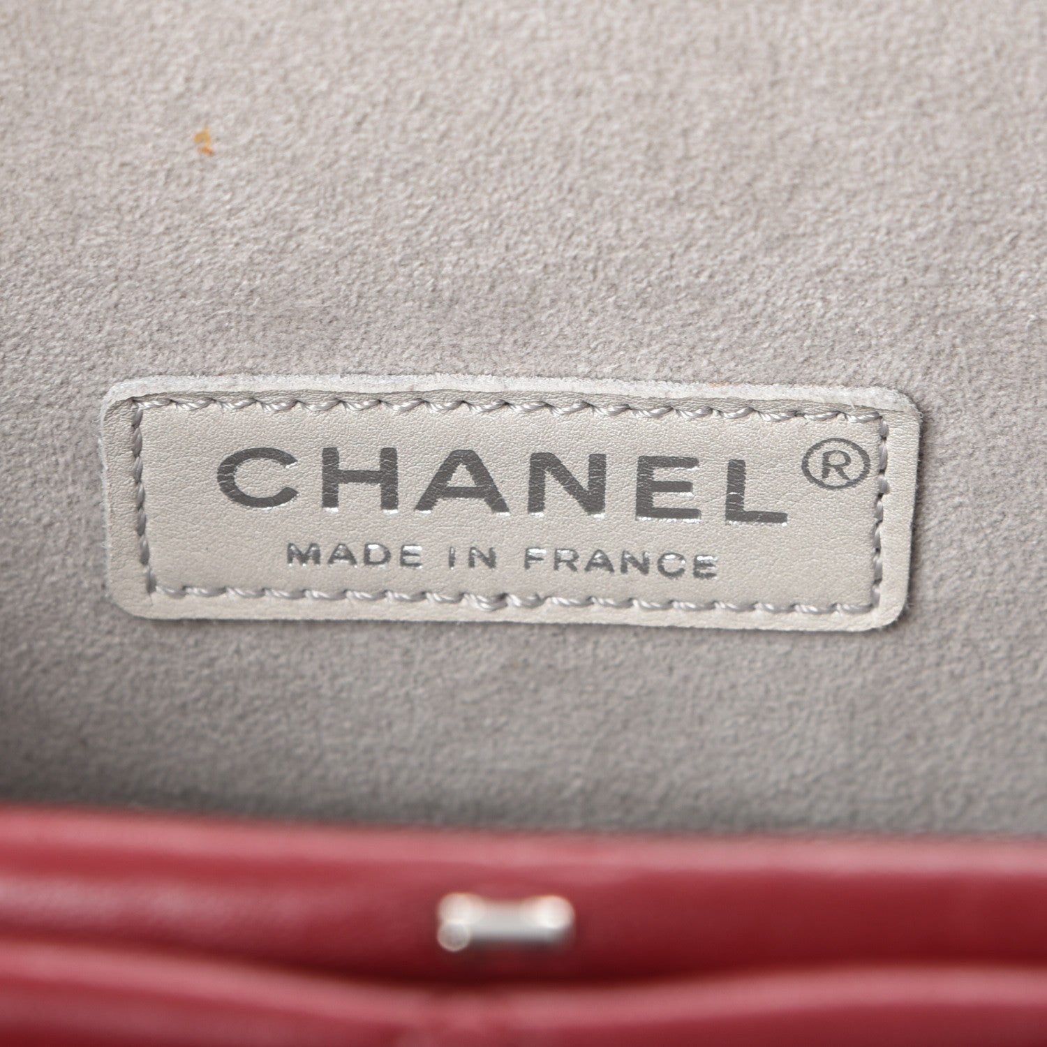 Chanel Lambskin Quilted Clutch Red 6 of 8