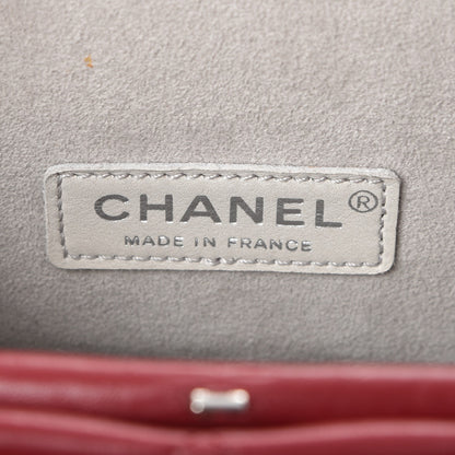 Chanel Lambskin Quilted Clutch Red 6 of 8