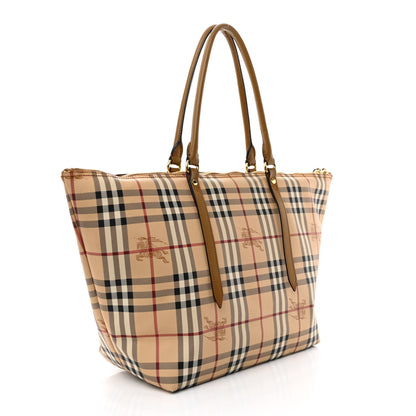 Burberry Haymarket Check Medium Salisbury Tote Camel 2 of 10