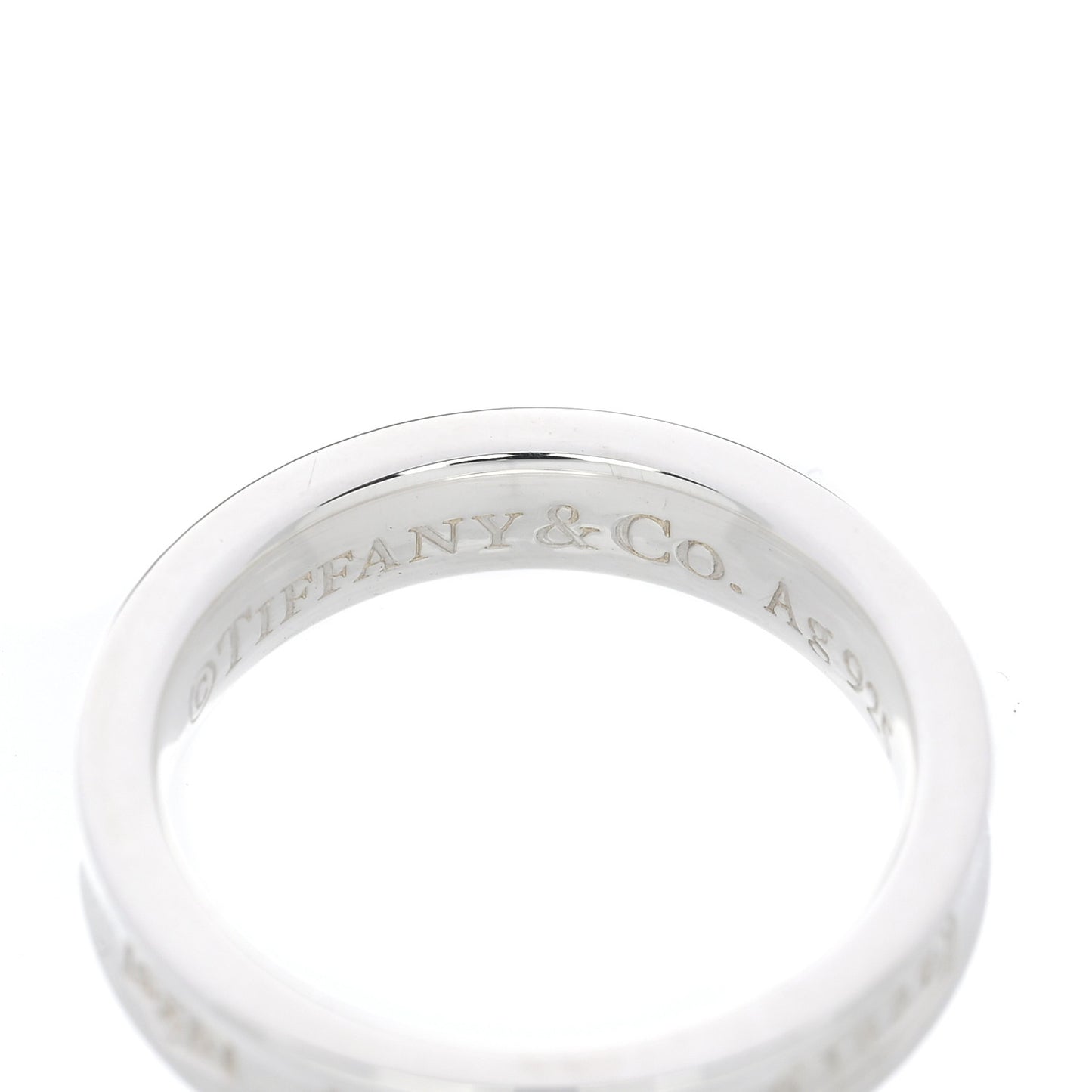 Sterling Silver Narrow 1837 Band Ring 48 4.5