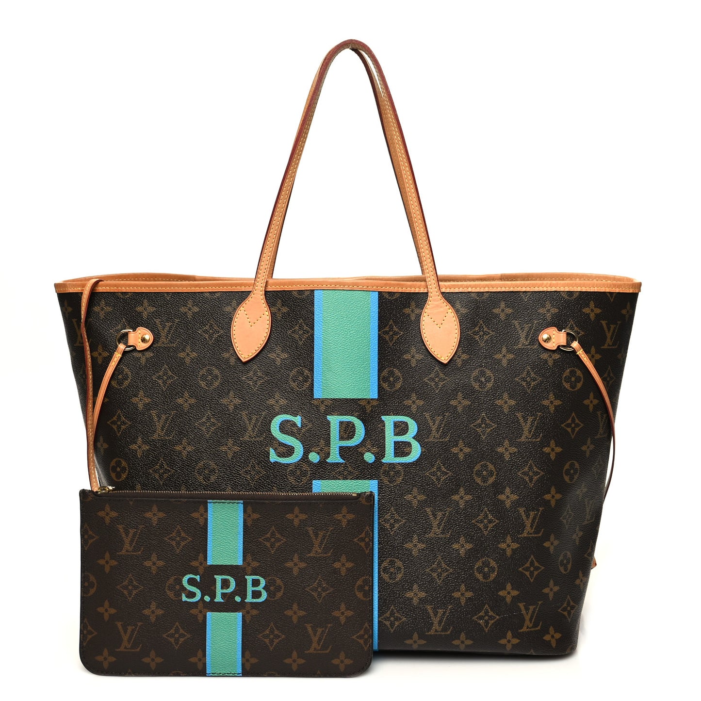 Monogram My LV Heritage Neverfull MM Blue Green