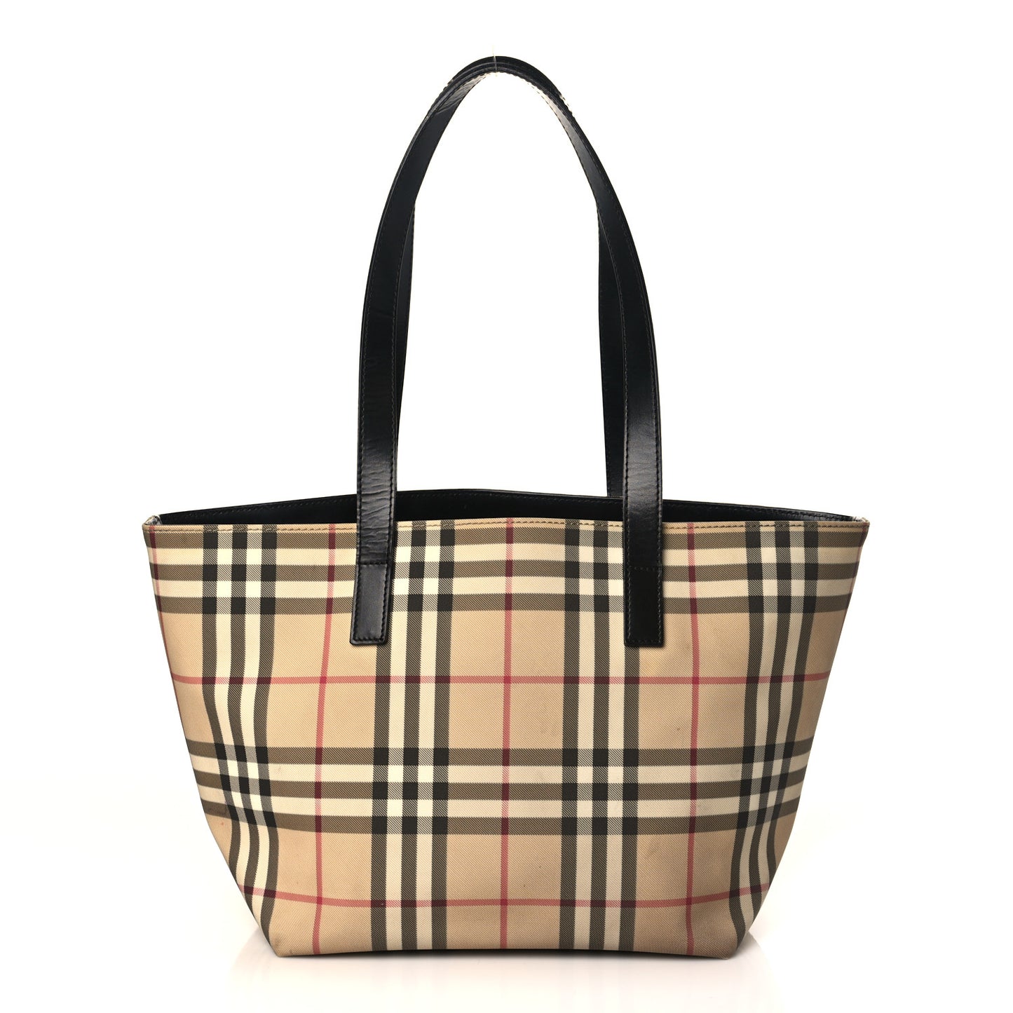 Canvas House Check Tote Black