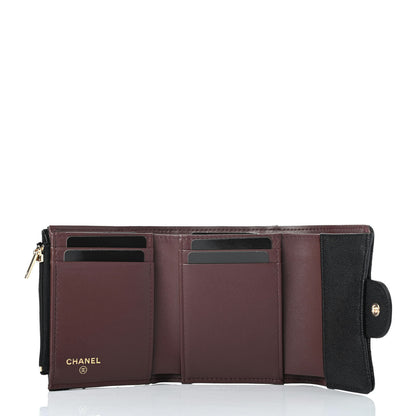 Chanel Caviar Quilted Compact Flap Wallet Black 4 of 4