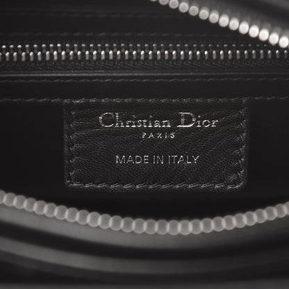 Christian Dior Lambskin Cannage Medium Lady Dior Crystal Strap Black 6 of 7