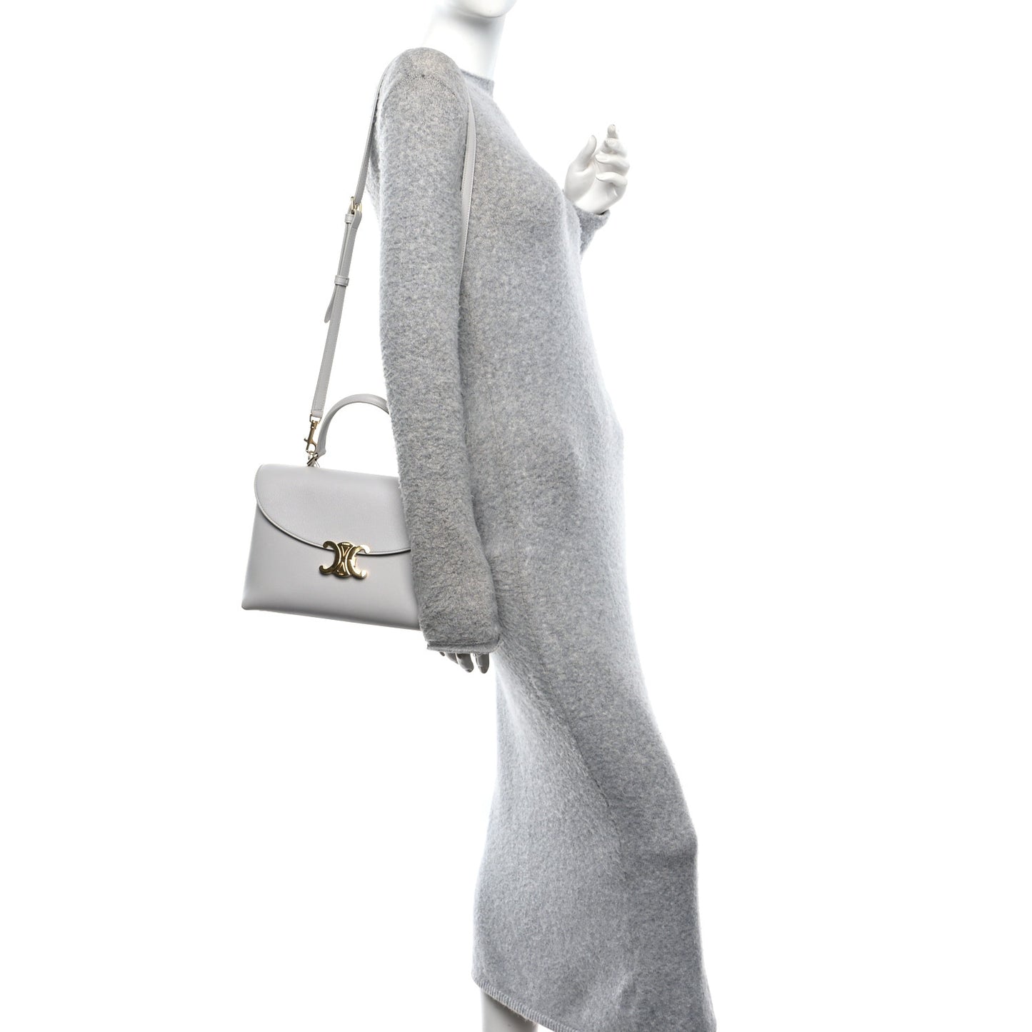 Supple Calfskin Medium Nino Cloudy Grey