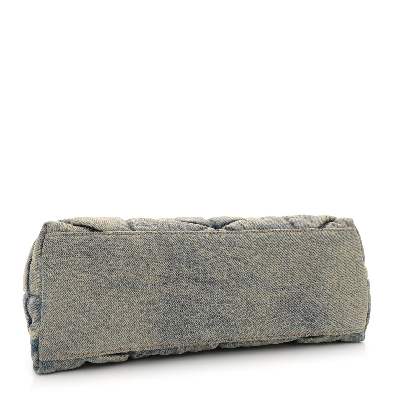 Saint Laurent Denim Quilted Small Loulou Puffer Monogram Chain Satchel Blue Cinnamon 4 of 13