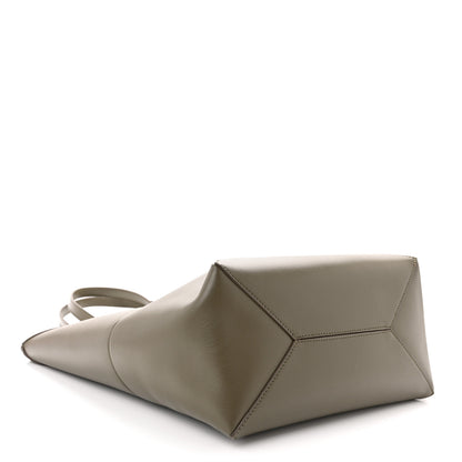 Loewe Shiny Calfskin Puzzle Fold Tote Dark Khaki Green 4 of 10