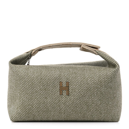 Hermes Wool Large Bride-A-Brac H Natte Pouch Vert Foret 1 of 9