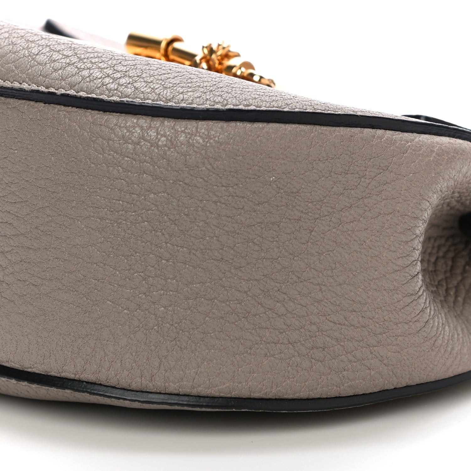 Chloe Grained Lambskin Mini Drew Shoulder Bag Motty Grey 9 of 9