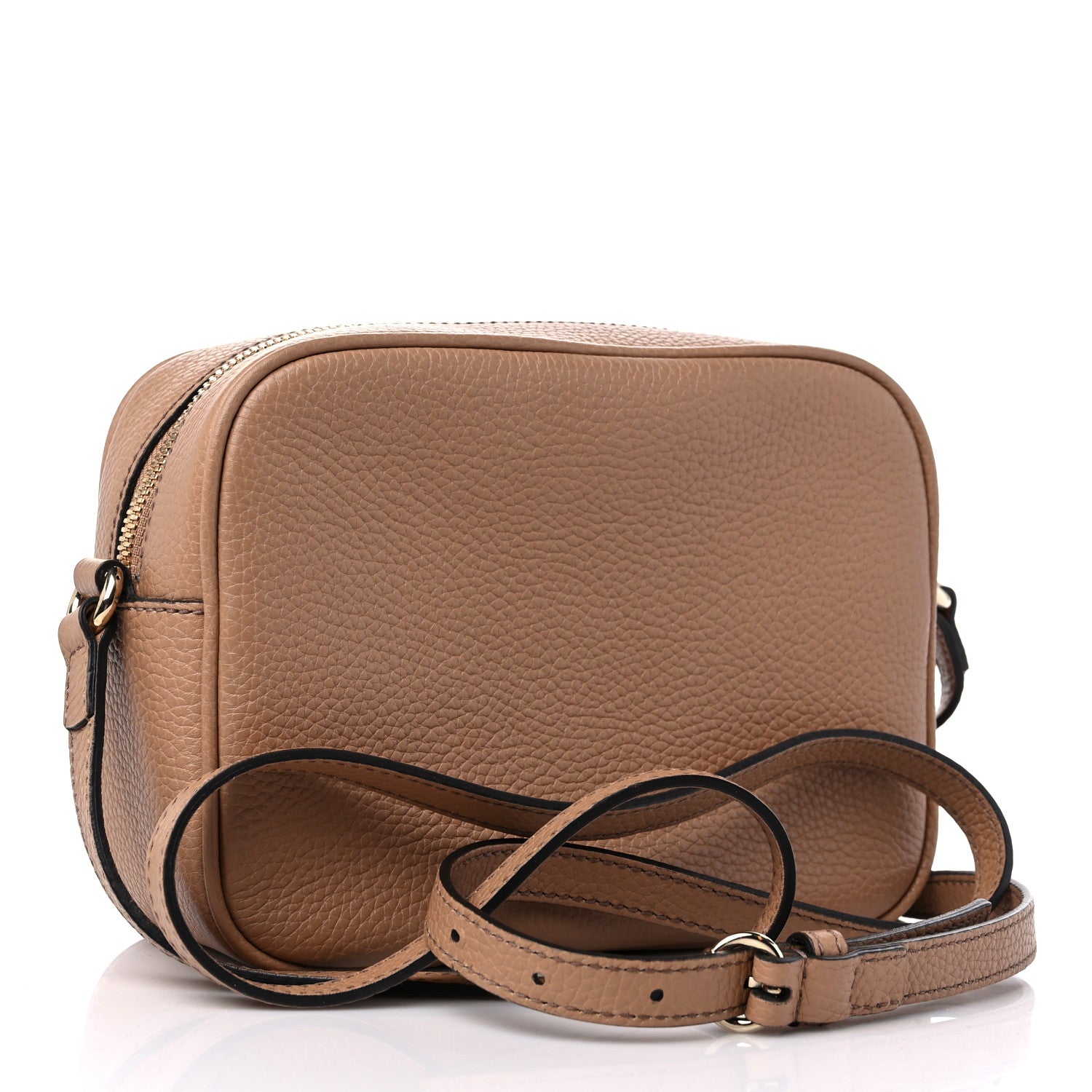 Gucci Pebbled Calfskin Small Soho Disco Bag Camelia 3 of 9