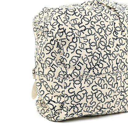 Chanel Canvas Logo CC Bowler Bag Ivory Black 5 of 12