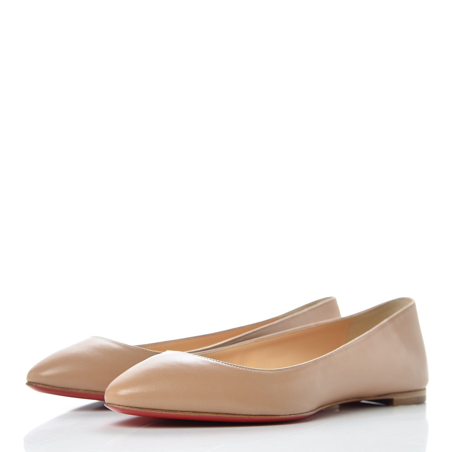 Nappa Eloise Flats 36.5 Nude