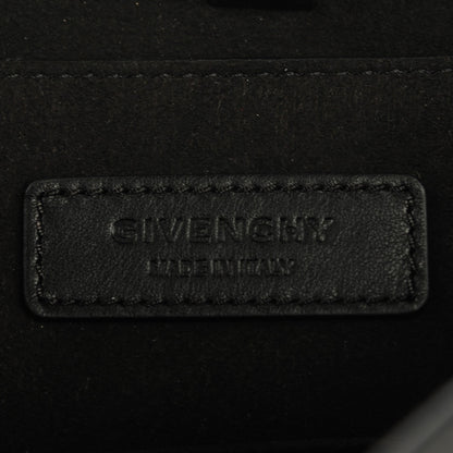 Givenchy Calfskin Crocodile Embossed Large Shark Lock Satchel Black 6 of 7
