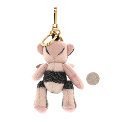Burberry Cashmere Check Thomas Bear Keychain Charm Ash Rose 2 of 4