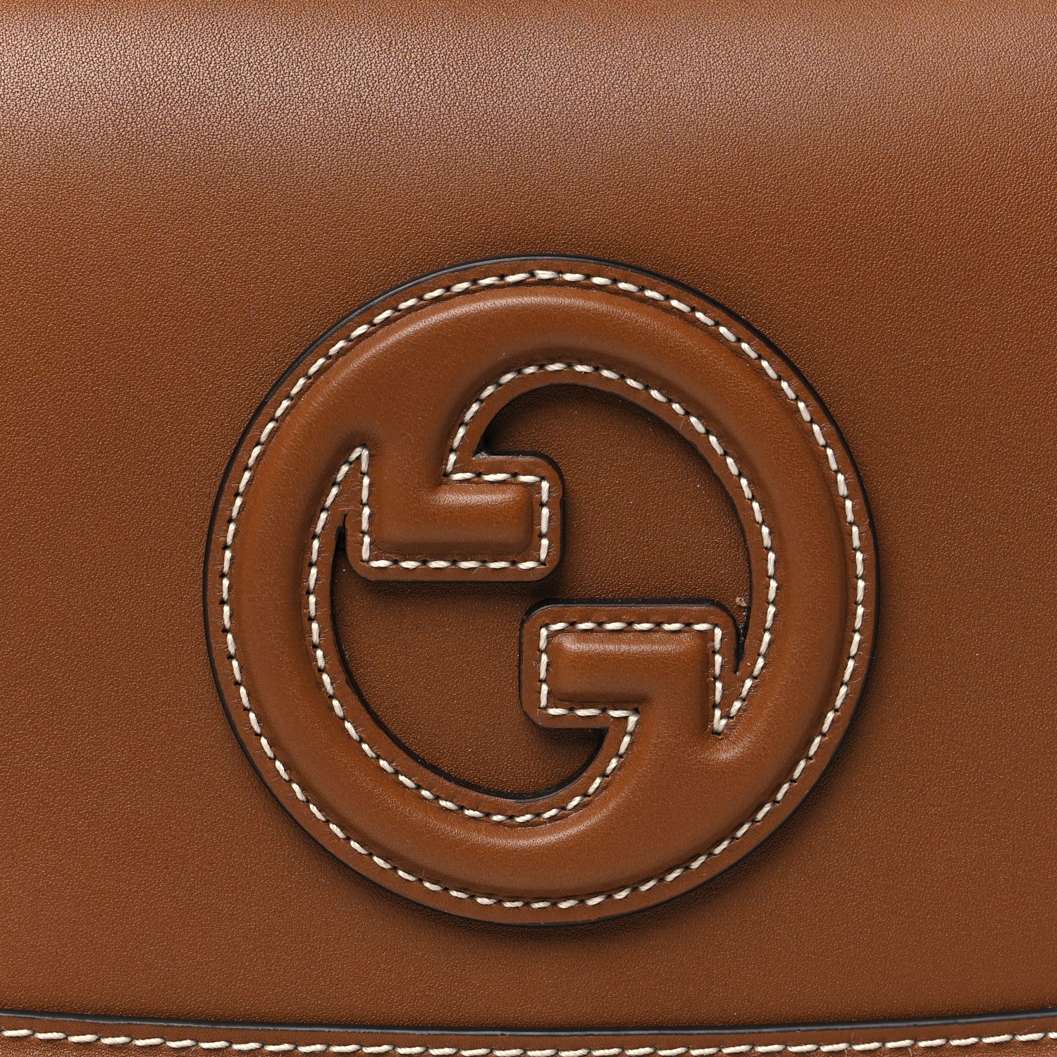 Gucci Roxy Calfskin Medium Blondie Top Handle Bag Brown 8 of 10