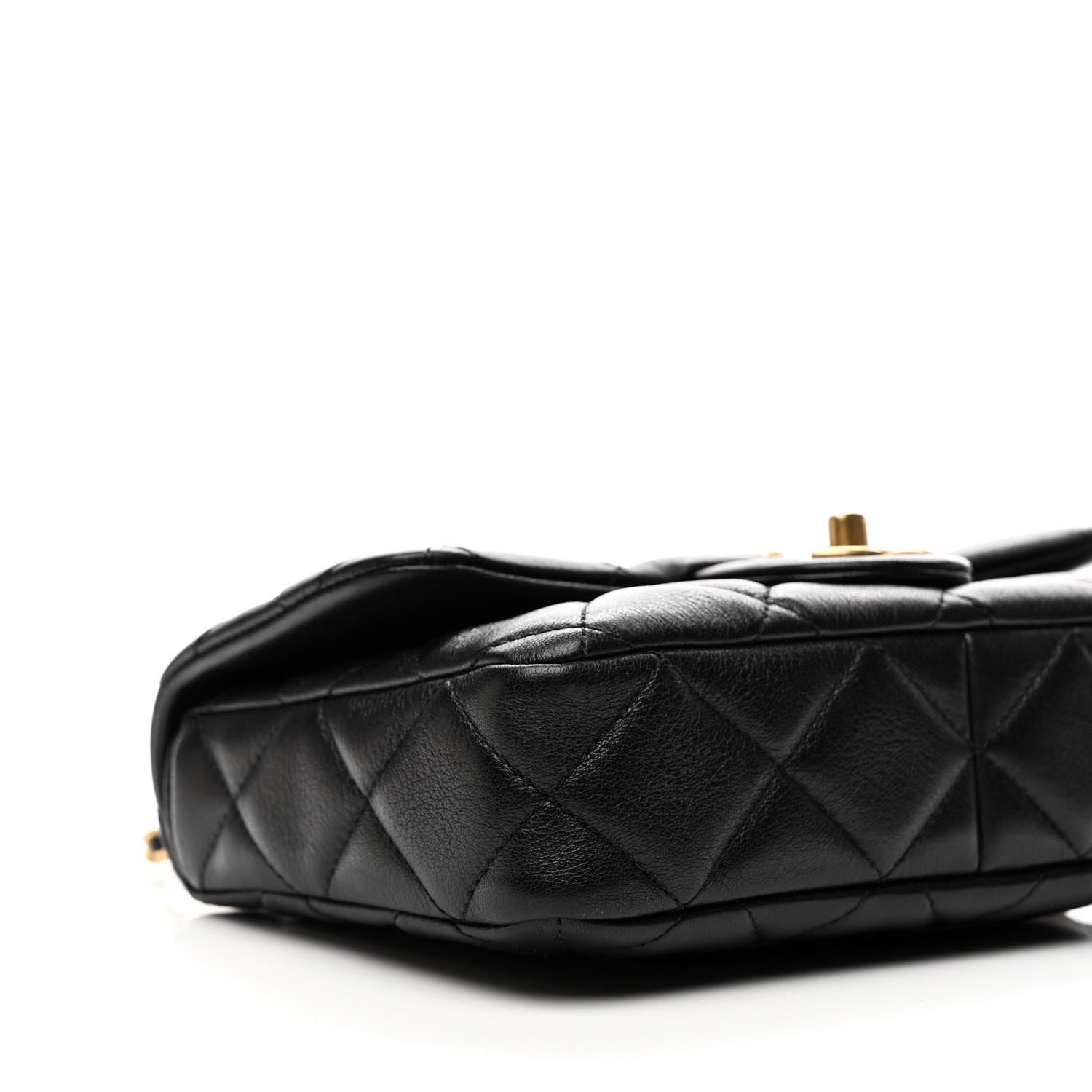 Chanel Lambskin Quilted Mini Flap Black 9 of 10