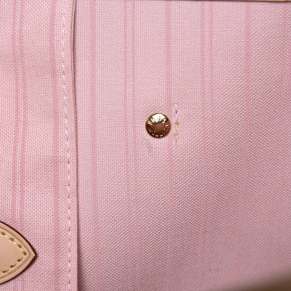 Louis Vuitton Damier Azur Neo Neverfull MM Rose Ballerine 13 of 13