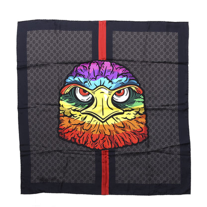 Gucci Silk Monogram Web Rainbow Eagle Scarf Multicolor 1 of 4