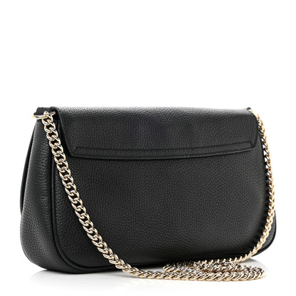 Gucci Pebbled Calfskin Medium Soho Flap Crossbody Black 3 of 14