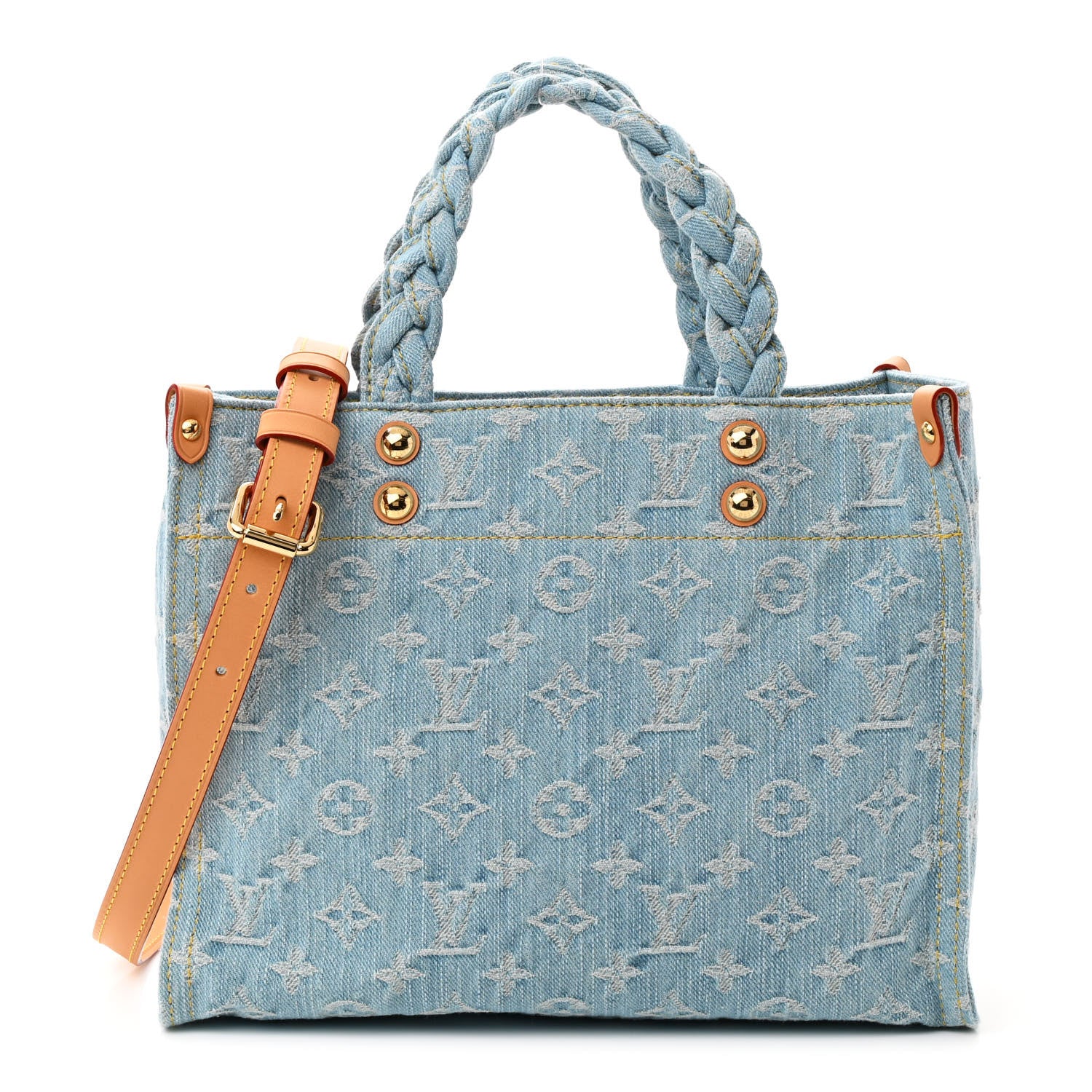 Louis Vuitton Monogram Washed Denim Let Go PM Sky Blue 1 of 9