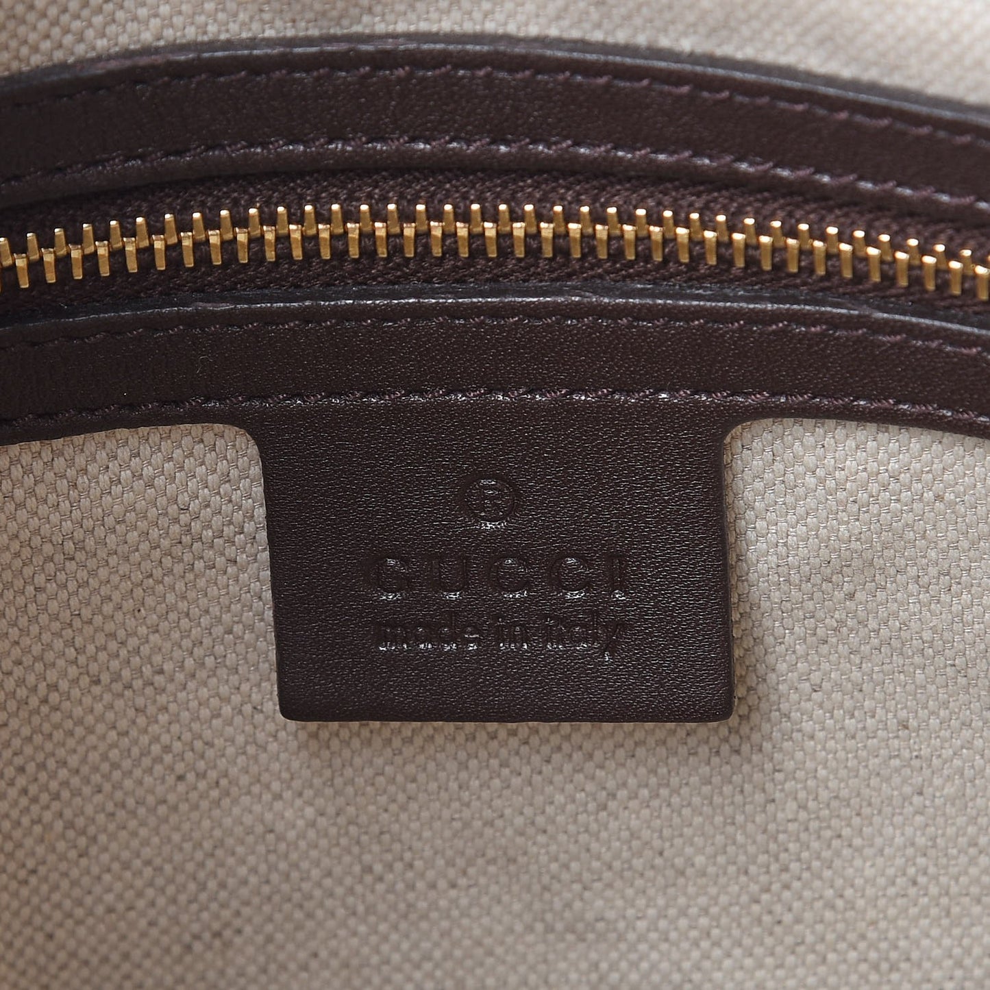 Guccissima Small Lovely Heart Tote Chocolate
