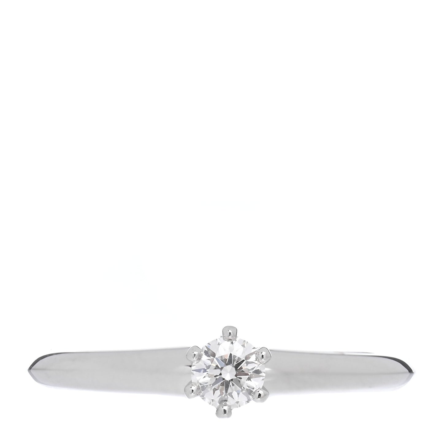Platinum Diamond .18ct Solitaire Ring 51 5.75