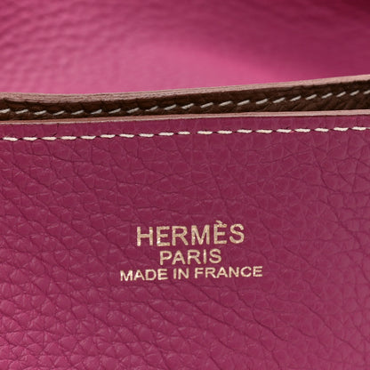 Hermes Taurillon Clemence Double Sens 36 Reversible Tote Marron Tosca 9 of 16