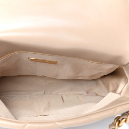 Chanel Lambskin Quilted Medium Chanel 19 Flap Dark Beige 5 of 11