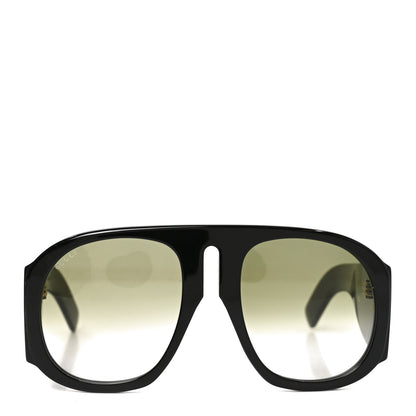 Gucci Oversized Aviator Sunglasses GG0152S Black 2 of 7