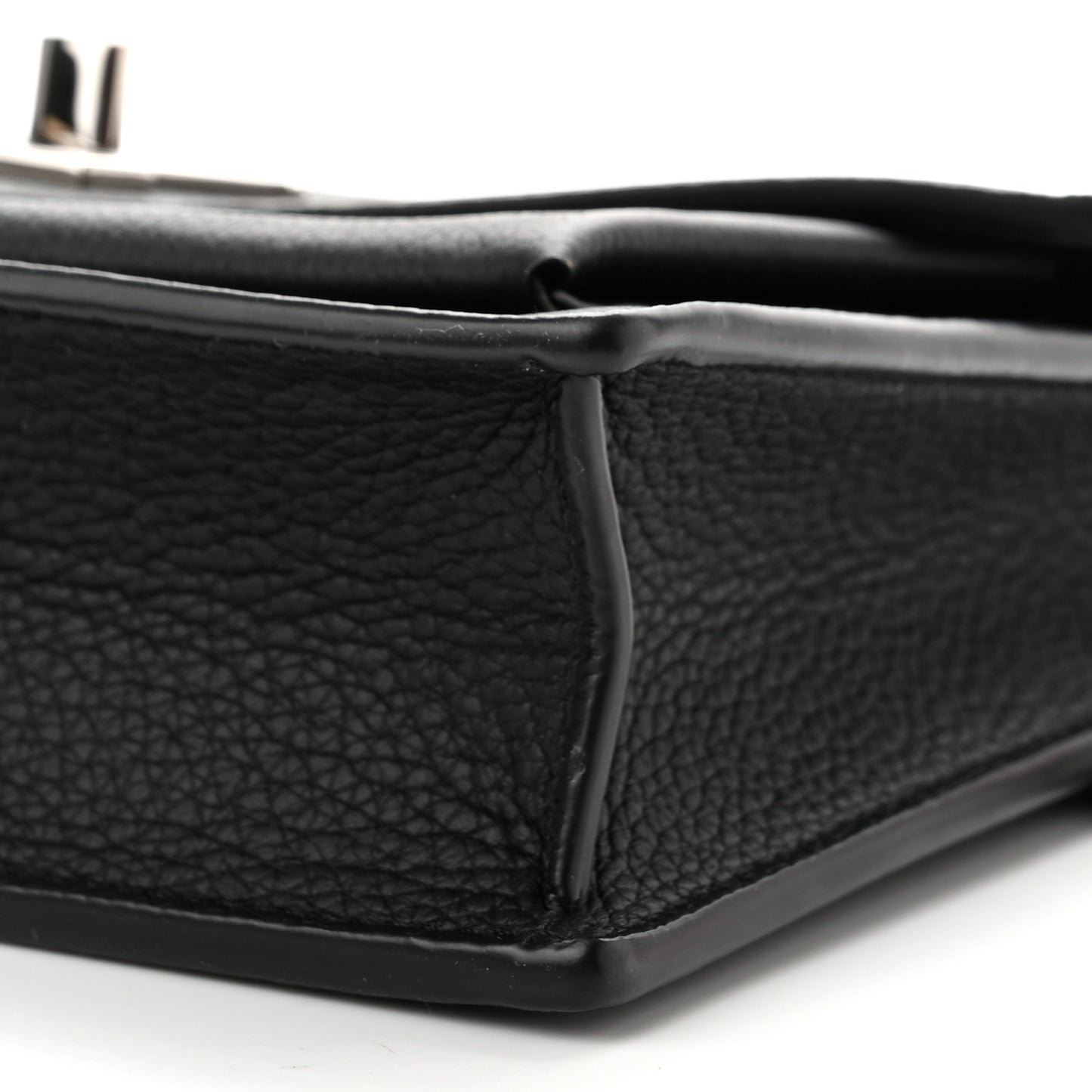 Soft Calfskin My Lockme Chain Pochette Black
