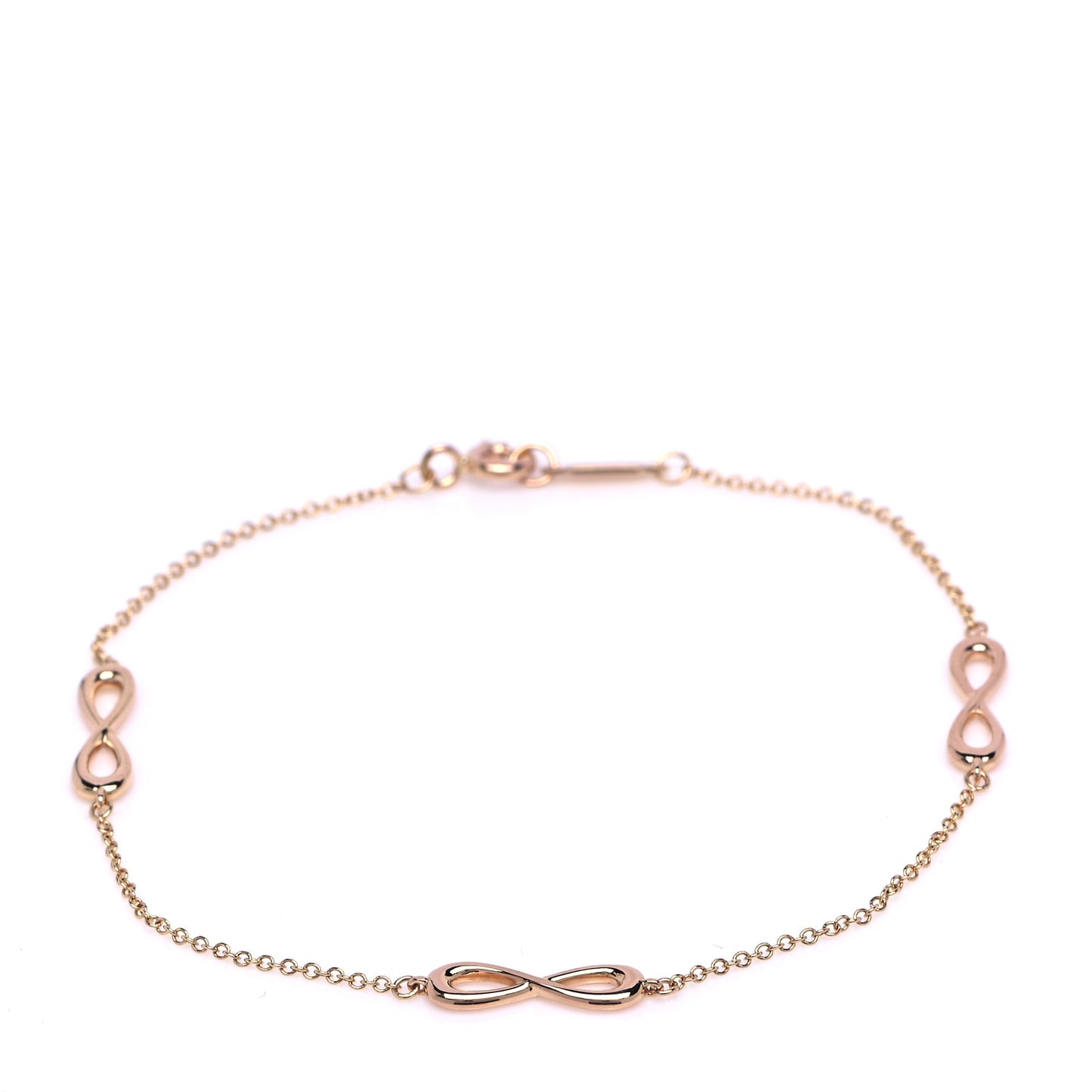 18K Rose Gold Infinity Endless Bracelet