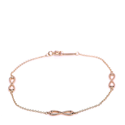 Tiffany 18K Rose Gold Infinity Endless Bracelet 1 of 5