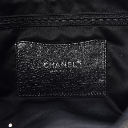 Chanel Glazed Calfskin Large On The Road Tote Black 6 of 10