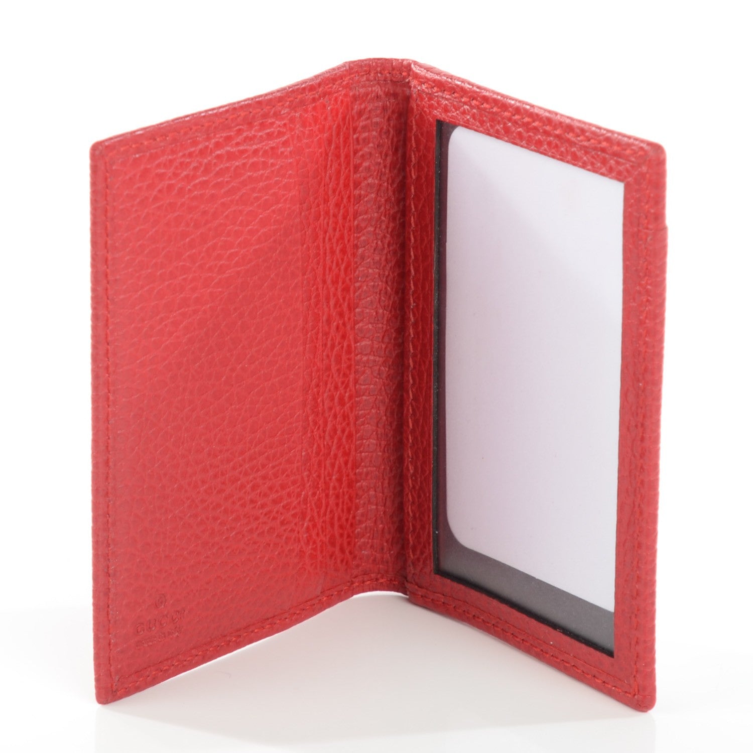 Gucci Dollar Calfskin Swing Train Pass Card Case Tabasco 5 of 7