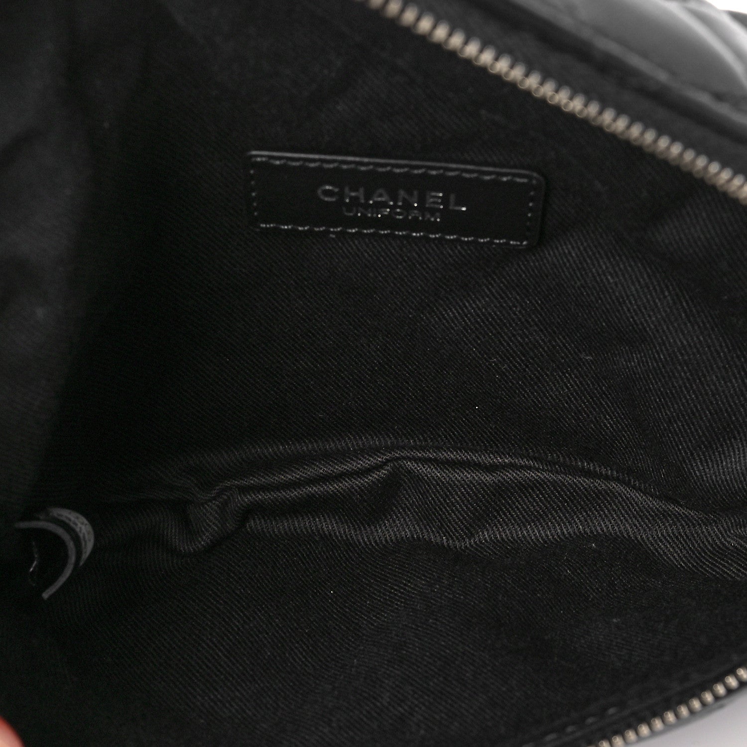 Chanel Lambskin Quilted Waist Belt Bag Black 5 of 8