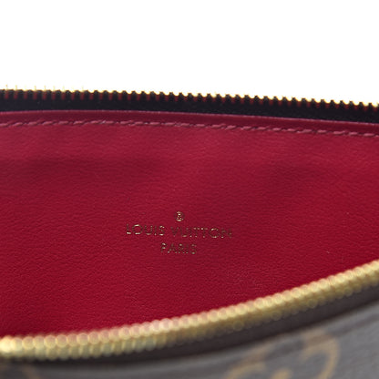 Louis Vuitton Monogram Felicie Chain Wallet Zippered Insert Fuchsia 6 of 6