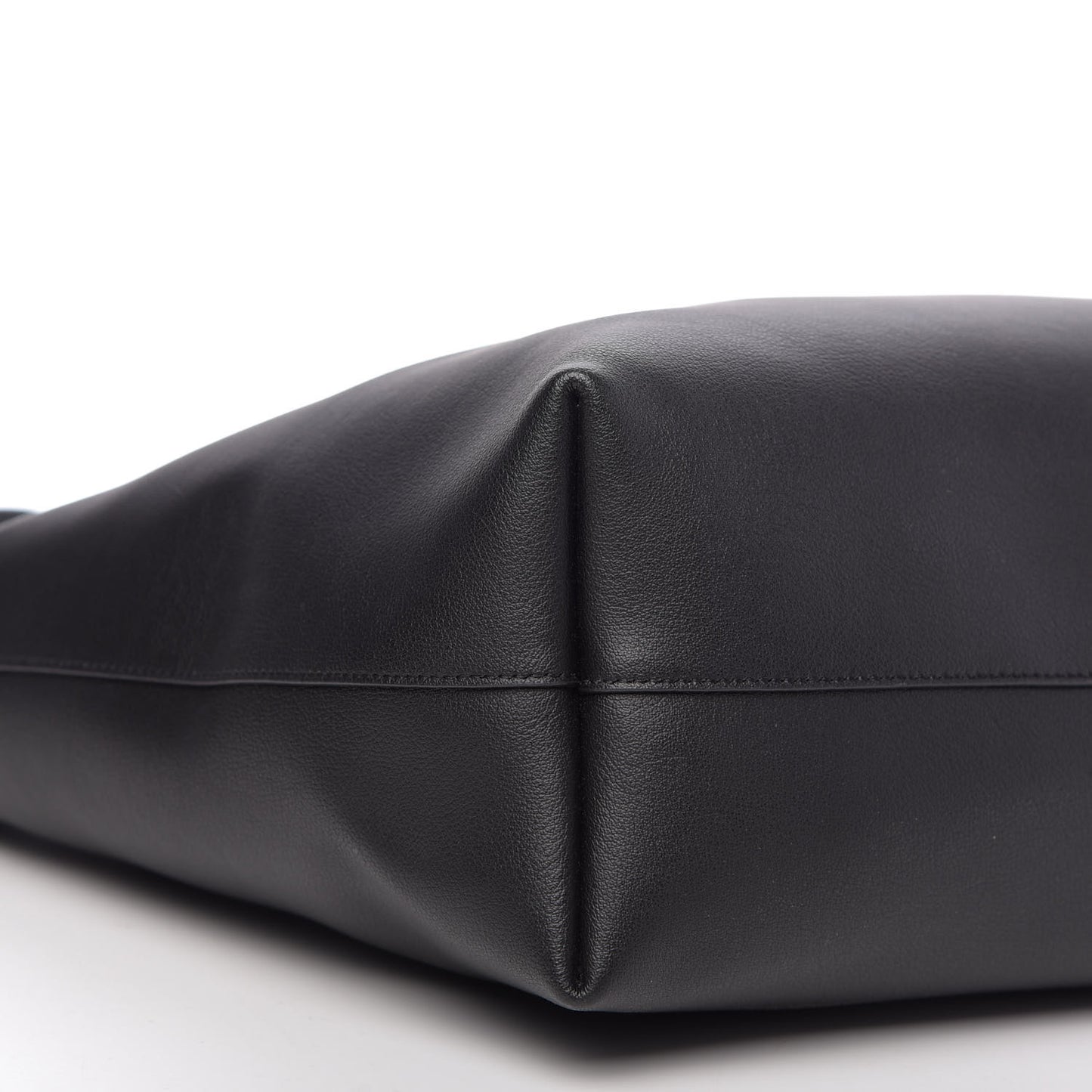 Calfskin Large Shopping Tote Black