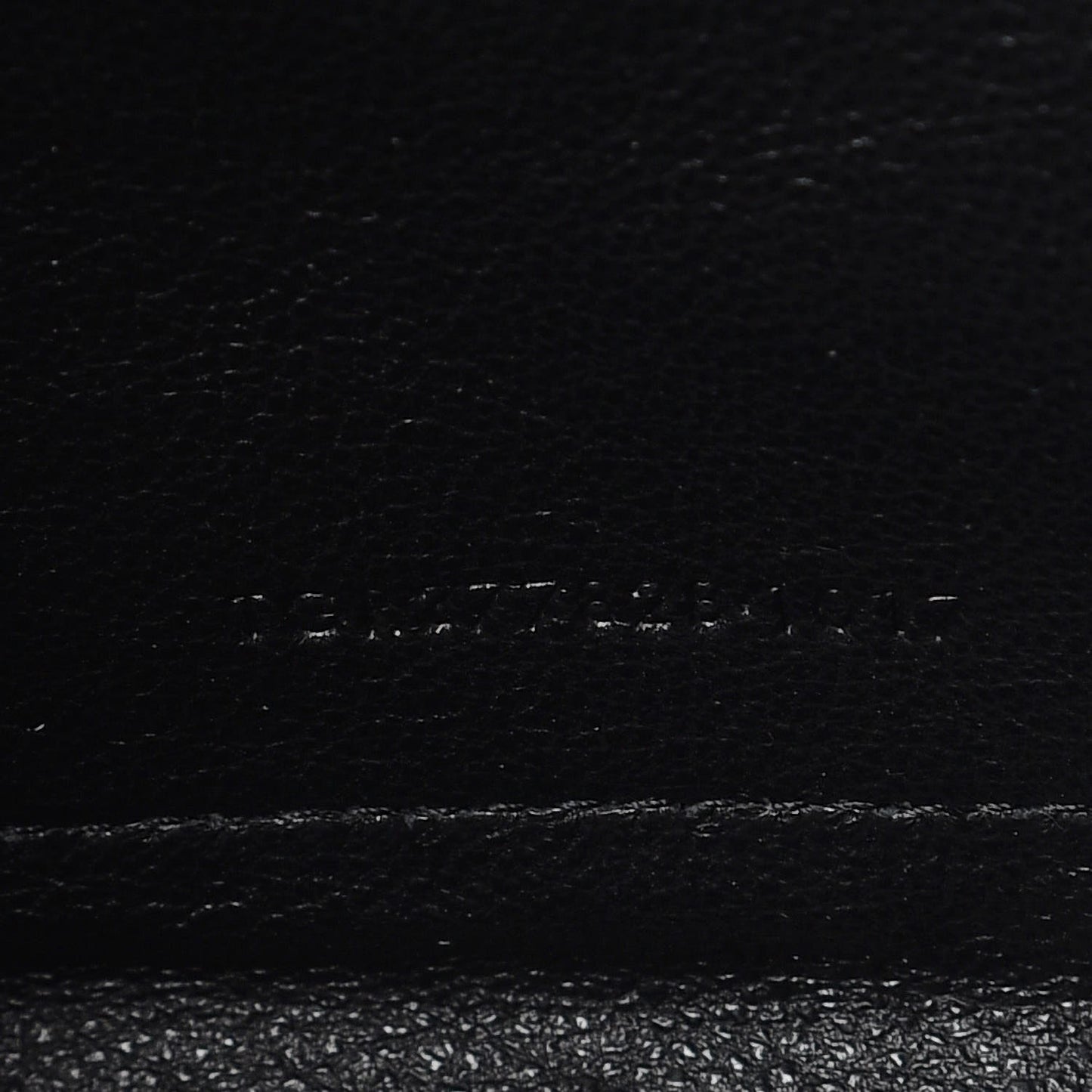 Grain De Poudre Matelasse Chevron Monogram Chain Wallet Black