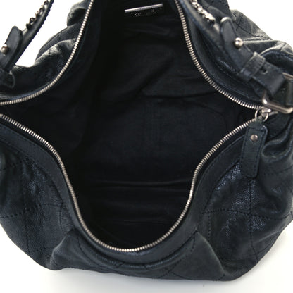 Chanel Caviar Stitched Large Outdoor Hobo Black 5 of 10