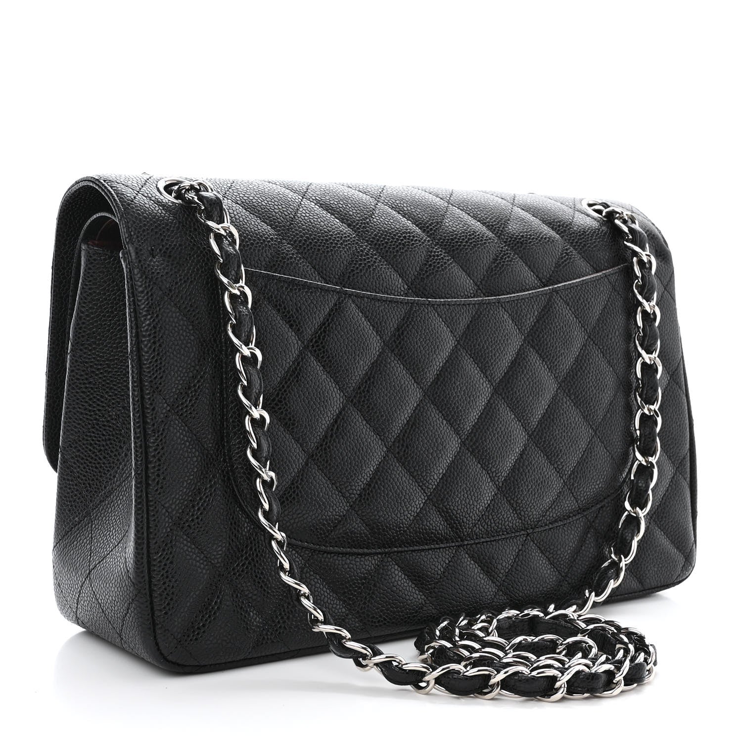 Chanel Caviar Quilted Jumbo Double Flap Black 3 of 10