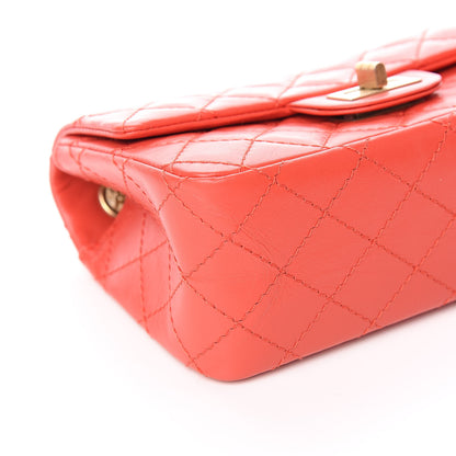 Chanel Aged Calfskin Quilted 2.55 Reissue Mini Flap Red 8 of 11