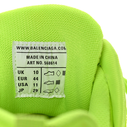 Balenciaga Rubber Mesh Monocolor Mens Track.2 Open Sneakers 44 Fluo Yellow 8 of 8