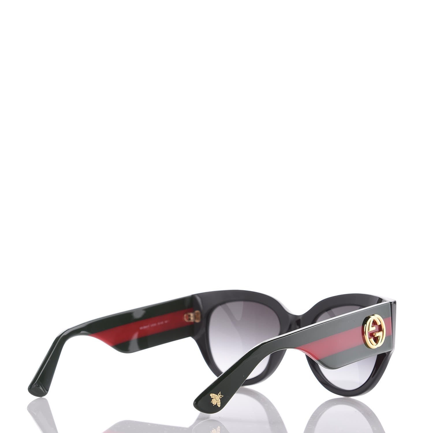 Gucci Acetate Oversized Rectangle Frame Web Sunglasses GG GG3864/S Black 4 of 7