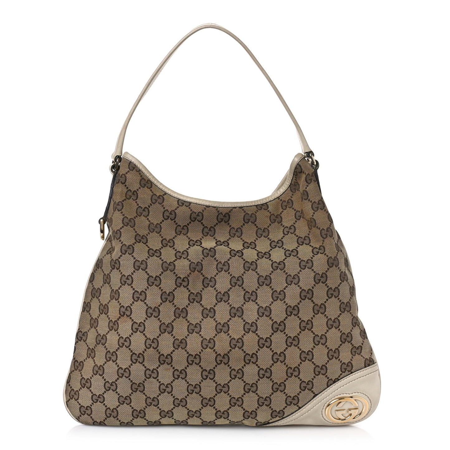 Monogram Medium New Britt Hobo Off White