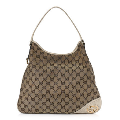 Gucci Monogram Medium New Britt Hobo Off White 1 of 10