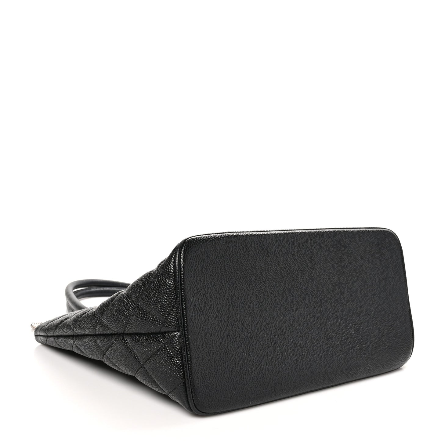 Caviar Quilted Medallion Tote Black