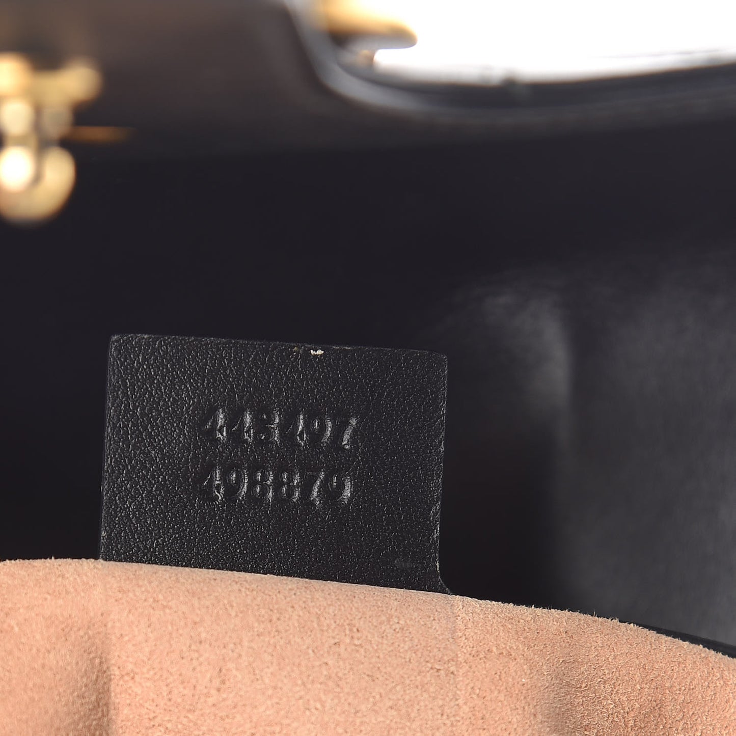 Calfskin Matelasse Small GG Marmont Shoulder Bag Black