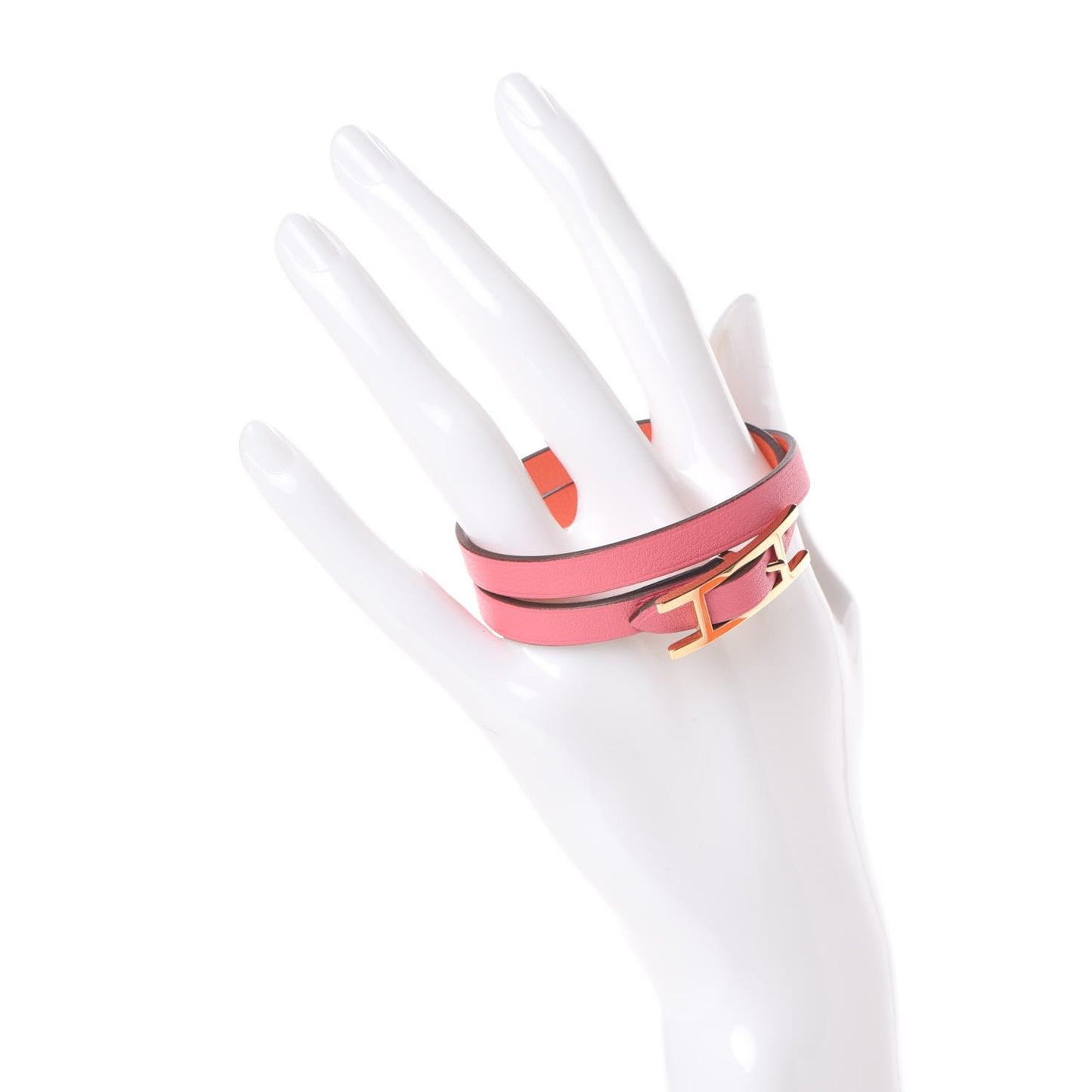 Swift Behapi Double Tour Reversible Bracelet XS Rose Lipstick Orange Poppy