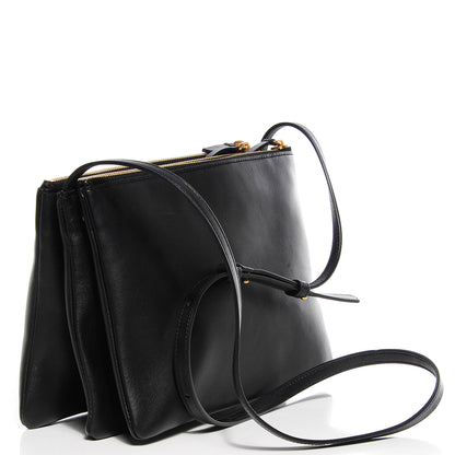 Celine Lambskin Large Trio Crossbody Bag Black 3 of 7