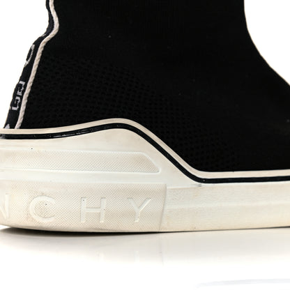 Givenchy Technical Canvas Knit Womens George V Sock Sneakers 41 Black 10 of 12